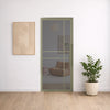 Porte pivotante en acier à 6 panneaux – Design de luxe