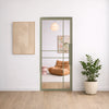 Porte pivotante en acier à 6 panneaux – Design de luxe