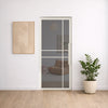 Porte pivotante en acier à 6 panneaux – Design de luxe